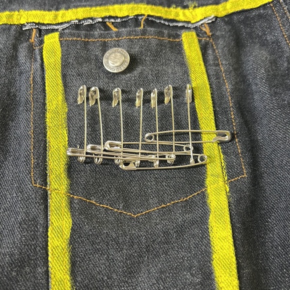 🌟👑Adorned Crown Textile denim jacket embroidered custom be yourself altered XL - Picture 7 of 13